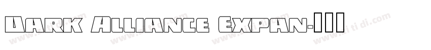 Dark Alliance Expan字体转换